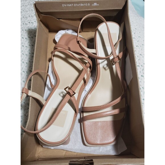 Dolce Vita Britt Sandals Size 9 Whiskey Stella Brown NEW in Box (Box Worn) - Picture 3 of 16